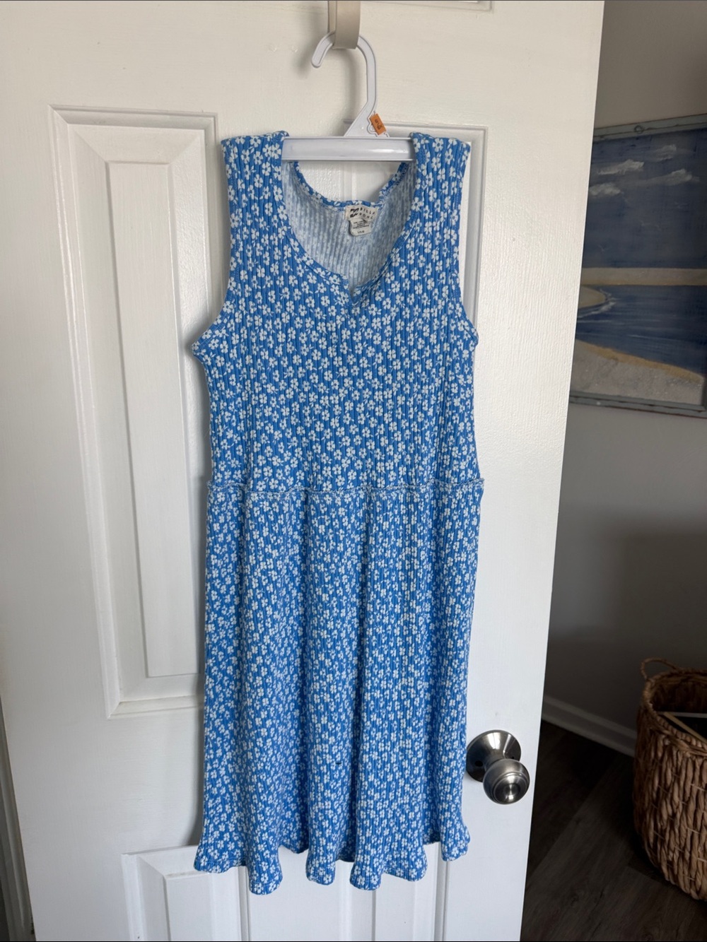 Billabong Blue Floral Sleeveless Sundress